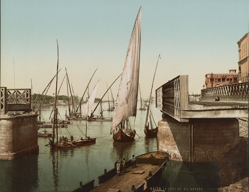 #24 Nile Bridge, Cairo, 1890s
