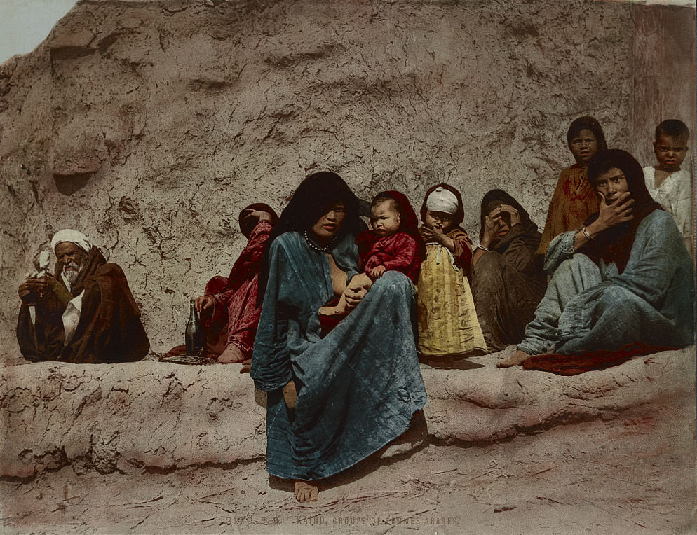 #34 Group of Arab women, Cairo, 1890s