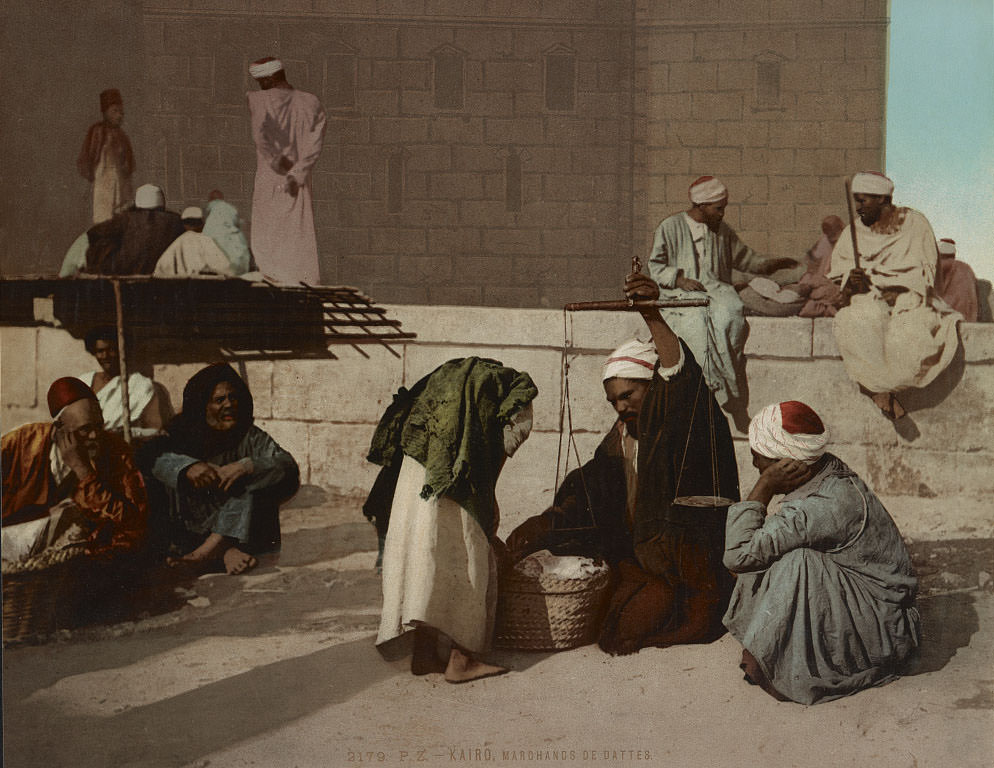 #37 date merchants, Cairo, 1890s