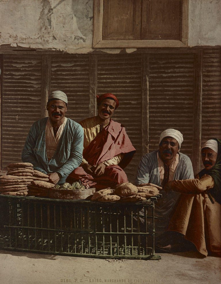 #39 Food merchants, Cairo, 1890s