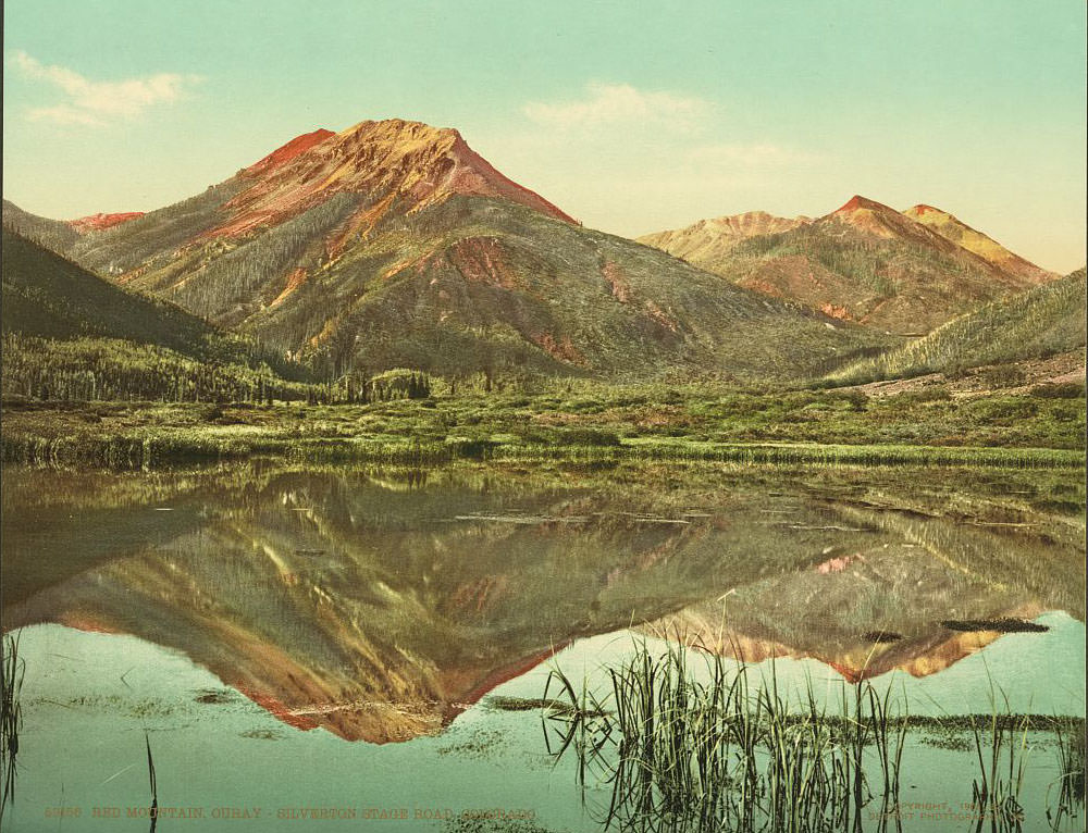 #10 Red Mountain, Ouray-Silverton Stage Road, 1890s