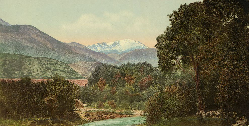 #22 Pike’s Peak from near Colorado City, 1890s