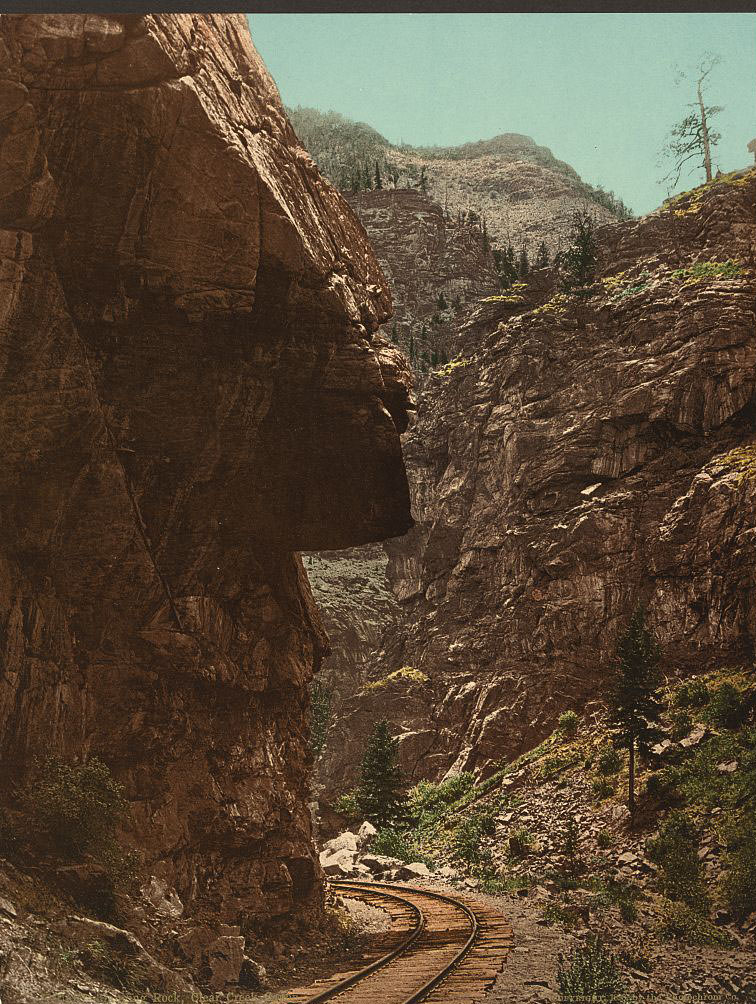 #43 Hanging Rock, Clear Creek, 1890s