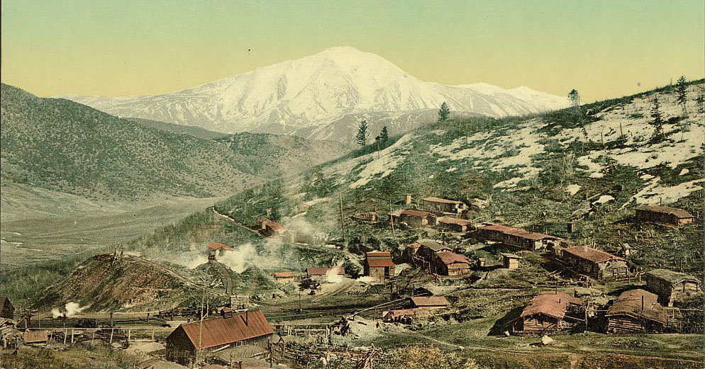 #41 Mt. Sopris from Spring Gulch Mine, 1890s
