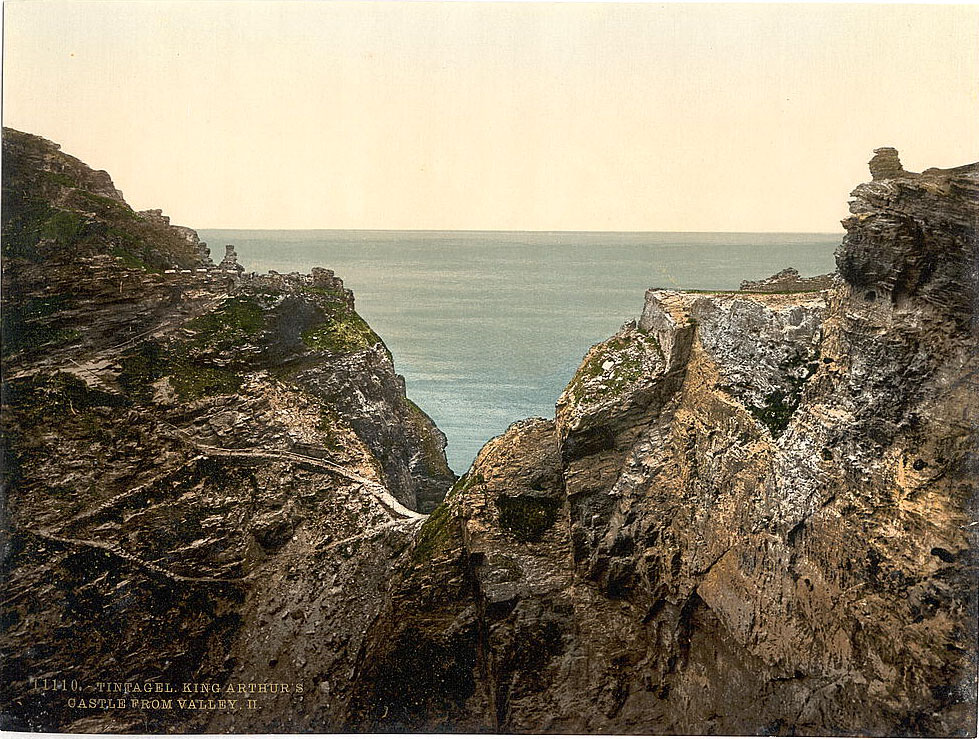 #50 King Arthur’s Castle from valley, II, Tintagel