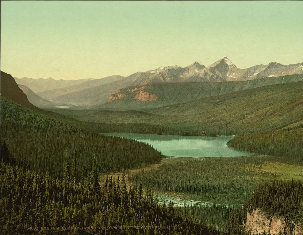 #25 Emerald Lake and Van Horn [i.e., Horne] Range, British Columbia
