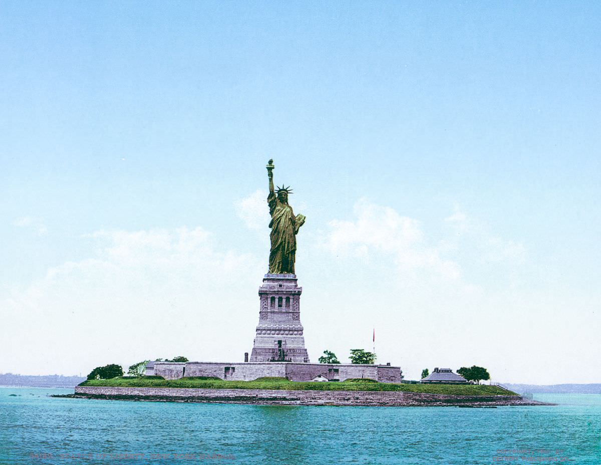 #31 Statue of Liberty,” with its original copper color still showing beneath a green patina.