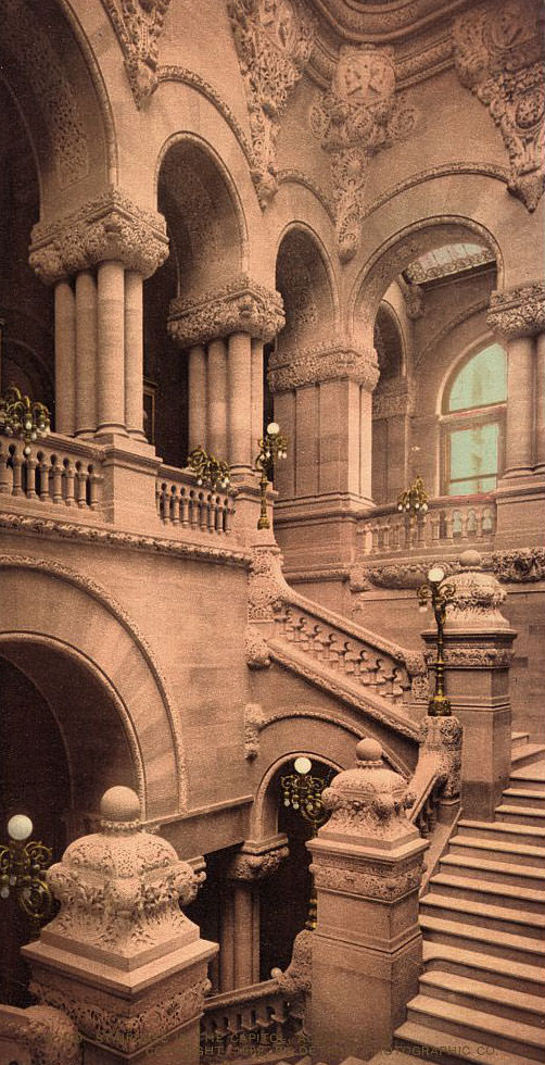 #34 Staircase to the Capitol, Albany, N.Y, 1902