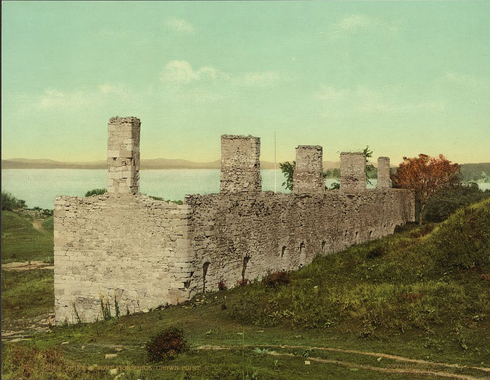 #42 Ruins of Fort Crown Point, a British fort on Lake Champlain, Crown Point, 1902