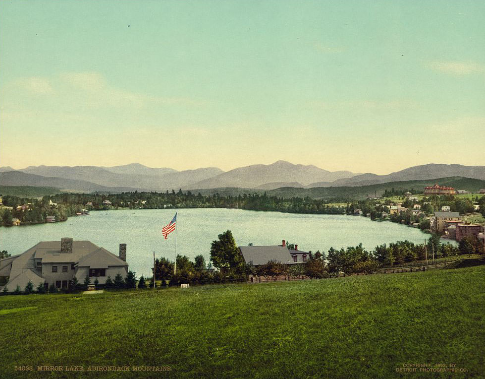 #45 Mirror Lake, Adirondack Mountains, 1902