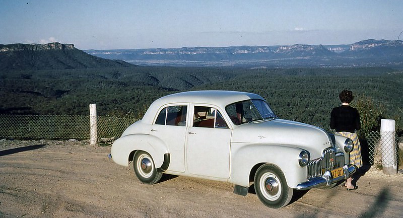 #30 FX Holden 1954 at Capertee Valley, New South Wales, October 1954