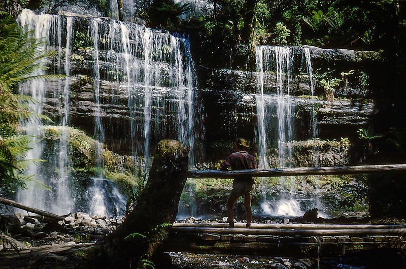 #35 Russell Falls in Mt Field National Park, Tasmania, 1954