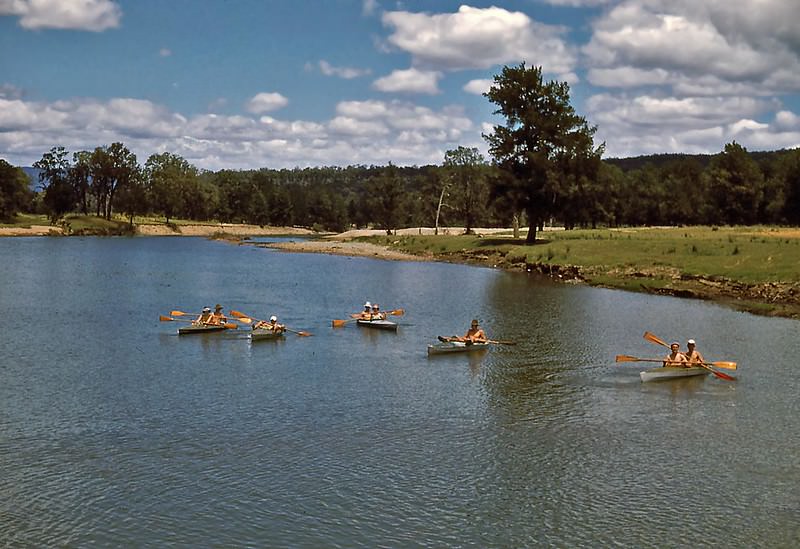 #5 Kayaking on the Wollondilly River, in Burragorang Valley (now flooded) in November, 1952