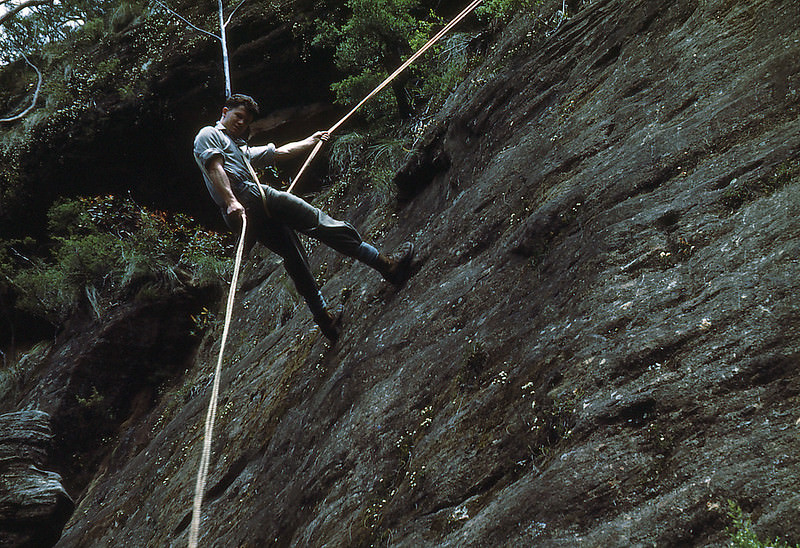#7 The first drop, Arethusa Canyon, New South Wales, November 1952