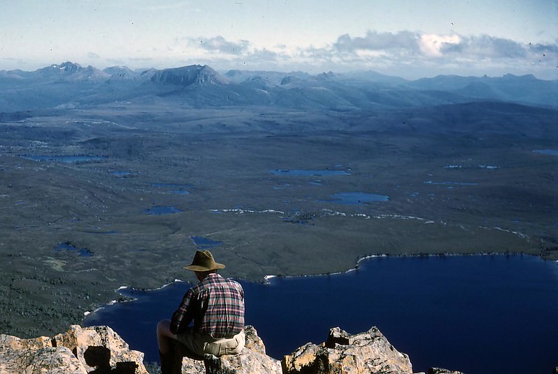 #9 Lake Will and Mt Pelion West in the distance from Barn Bluff, Tasmania, December 1952