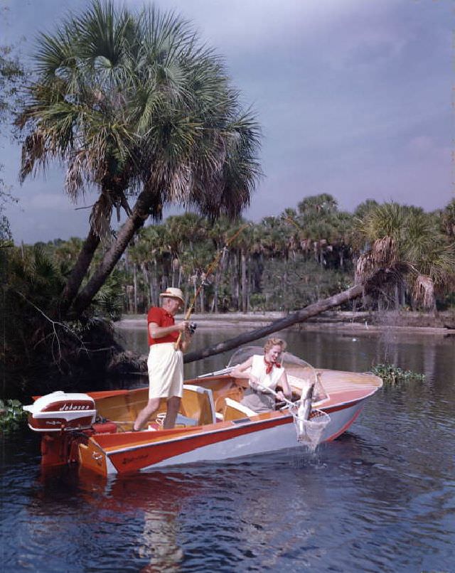#7 Fishing in Sarasota, Florida, circa 1955