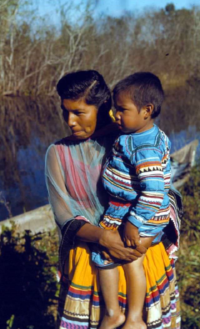 #15 Seminole Girl at Brighton Indian Reservation, circa 1958