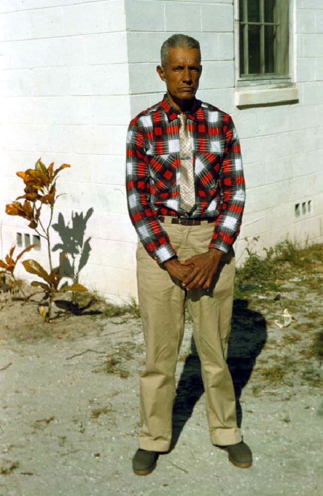 #16 Seminole Man at Brighton Indian Reservation, circa 1958