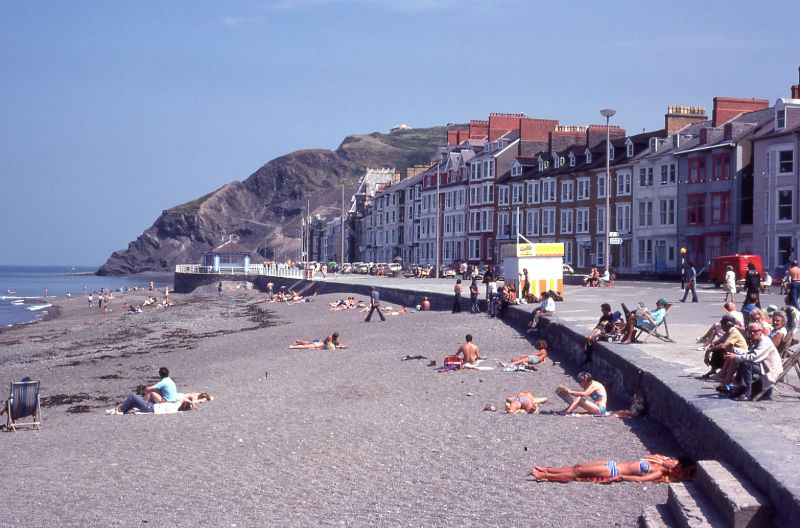 #45 Promenade and Beach, Aberystwyth, 1977