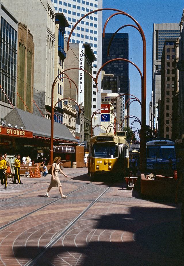 #28 Tram on mall, Melbourne