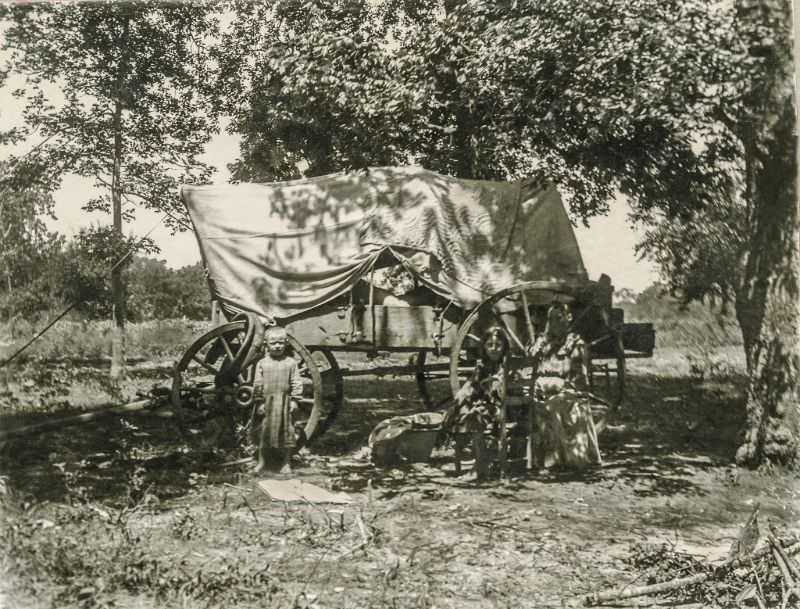 #2 Covered wagon, Greenville, Texas