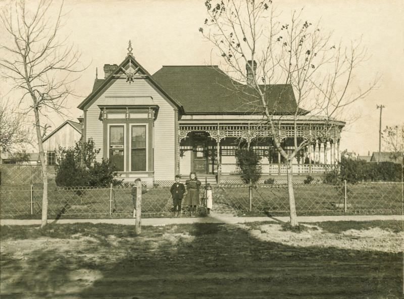 #27 Kids in front of house in Greenville, Texas