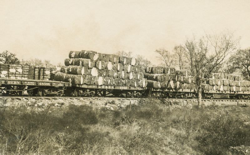 #14 Compress cotton train, Greenville, Texas
