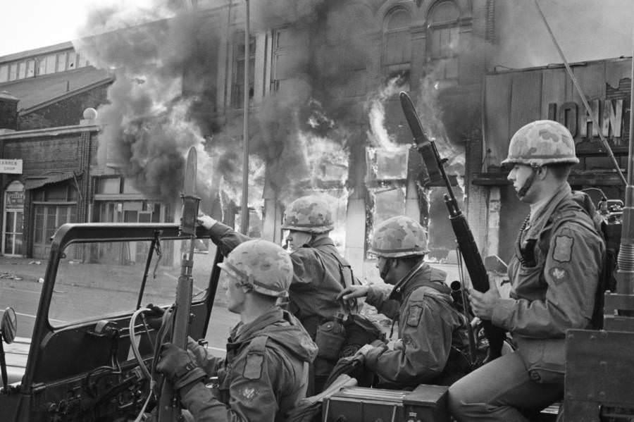 In the days and weeks that followed MLK’s assassination, devastated demonstrators in more than 100 cities across the U.S. hit the streets in a wave of rioting that remains unprecedented in the nation’s history.
