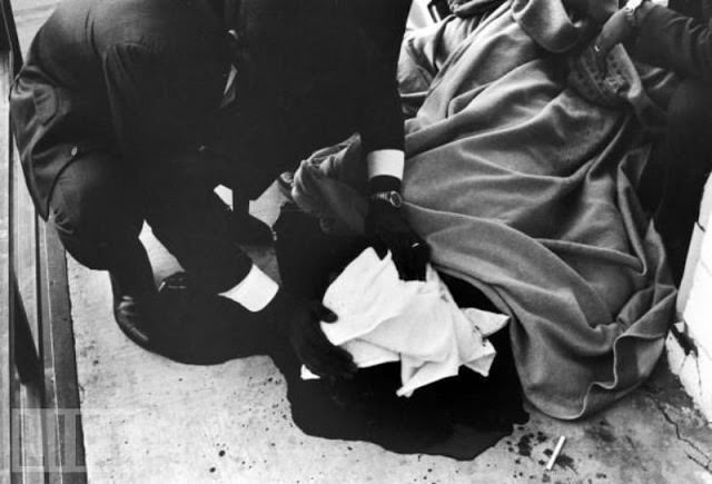 King’s aides try to help their leader in any way they can, after he was shot by self-confessed assassin James Earl Ray. Ray later claimed others were involved, which many in the King family believe.