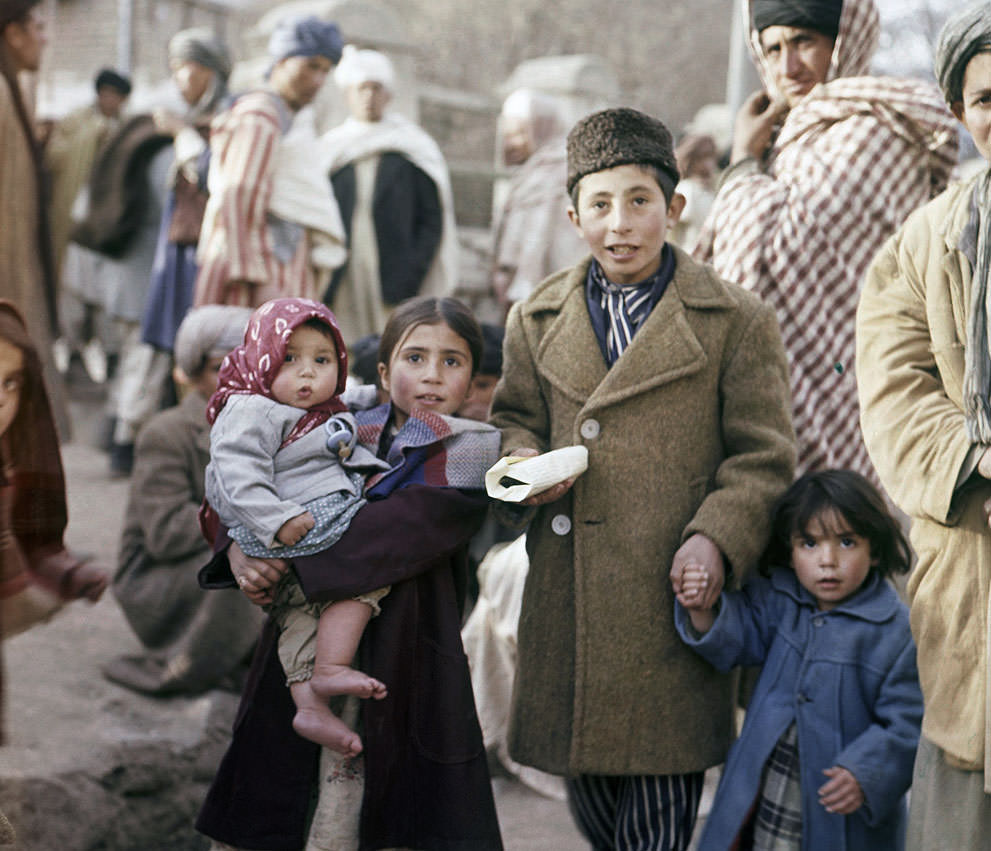 #11 Children in a Kabul street, November, 1961