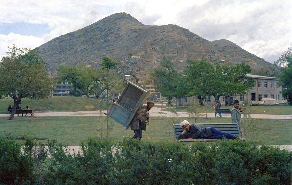 #19 Activity in a city park in Kabul, on May 28, 1968.