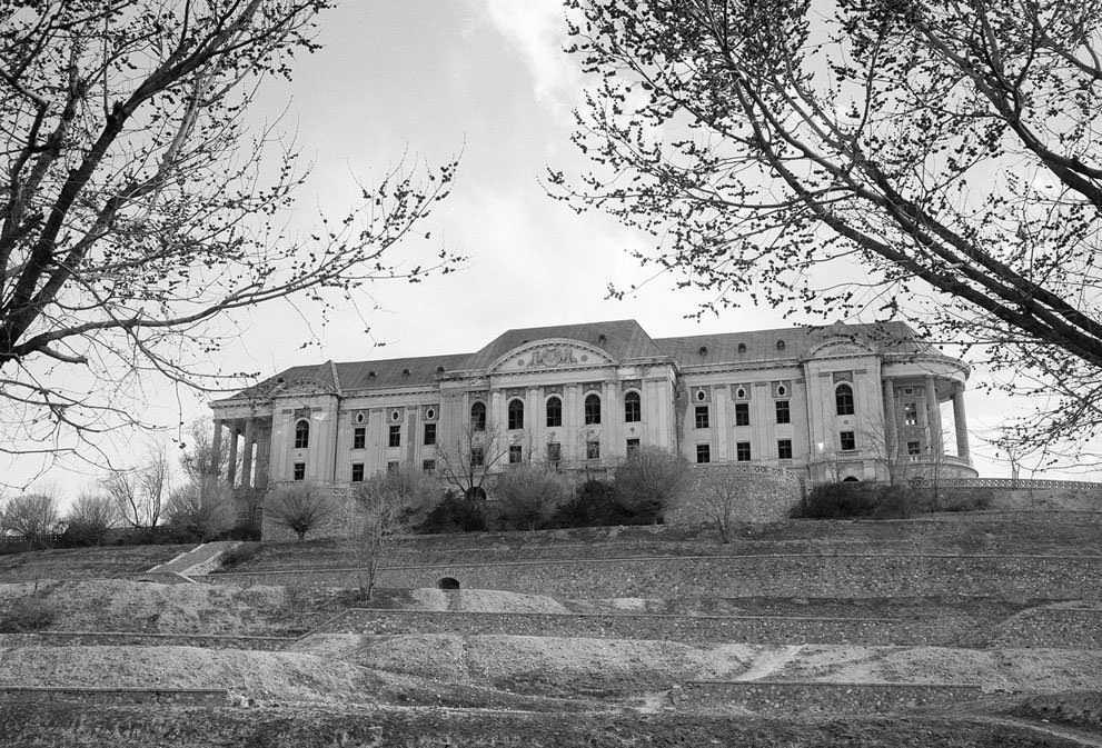 #82 Tajbeg (Queen’s) Palace, the Palace of Amanullah Khan in Kabul, photographed on October 8, 1949.