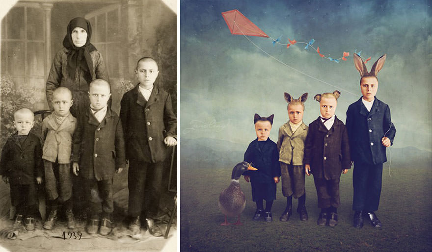 Photographer Recolor Historic Glass-Plate Photos With His Conceptual And Artistic Imagination Color