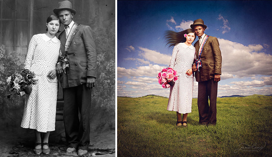 Photographer Recolor Historic Glass-Plate Photos With His Conceptual And Artistic Imagination Colori