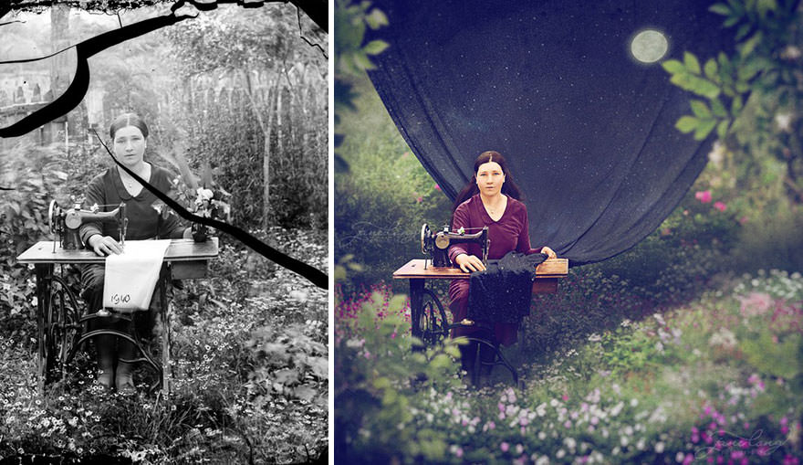 Photographer Recolor Historic Glass-Plate Photos With His Conceptual And Artistic Imagination Color