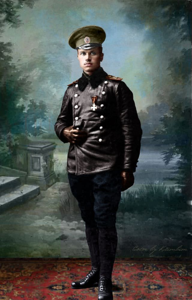 Young Russian aviator