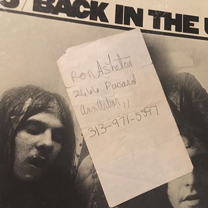 #14 Found an address and phone number for the one and only Detroit Rock ‘N’ Roll legend, Ron Asheton