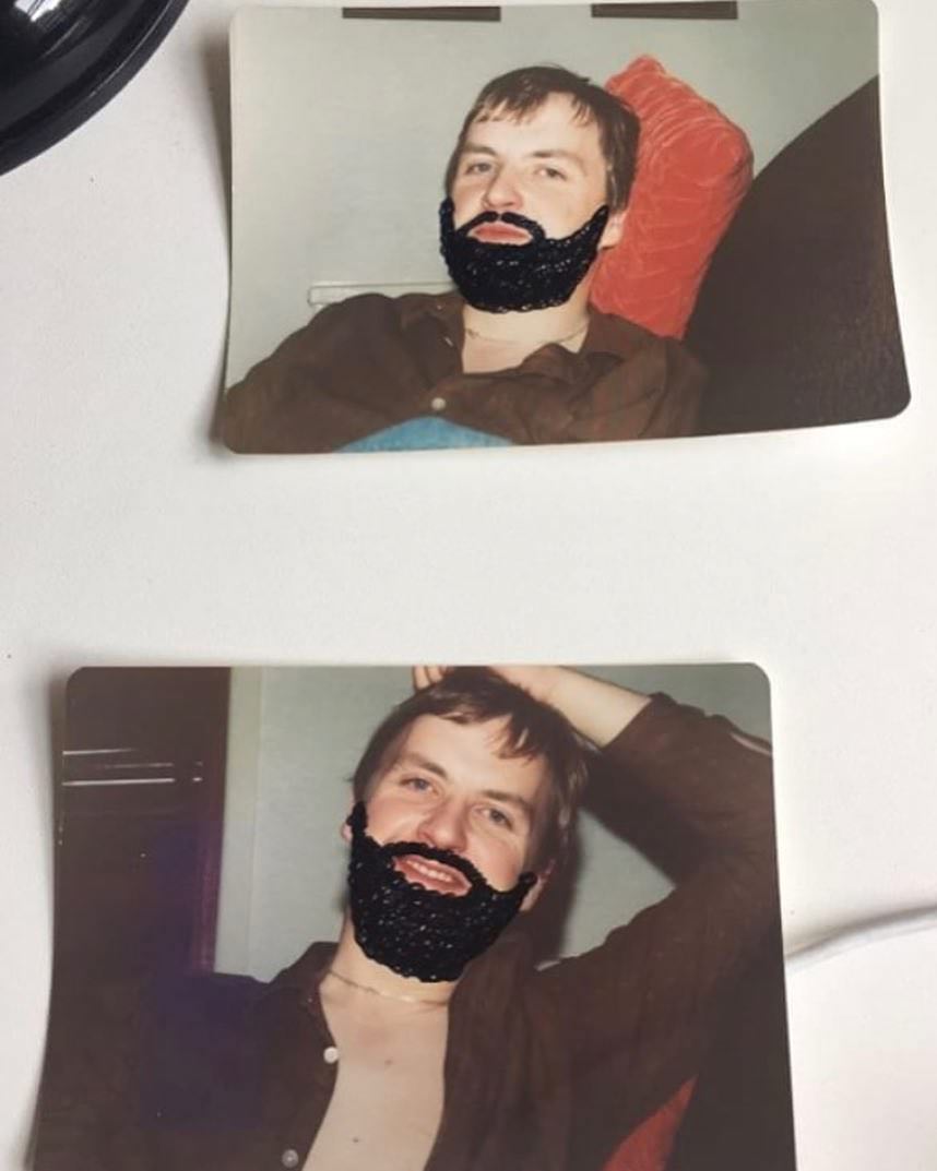 #62 Professionally photo touched pictures found in a box of 45s.