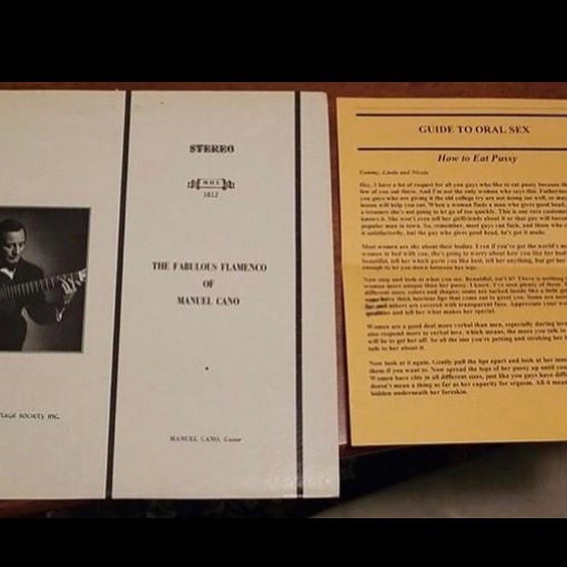 #9 Found an Oral Sex guide inside of a flamenco LP