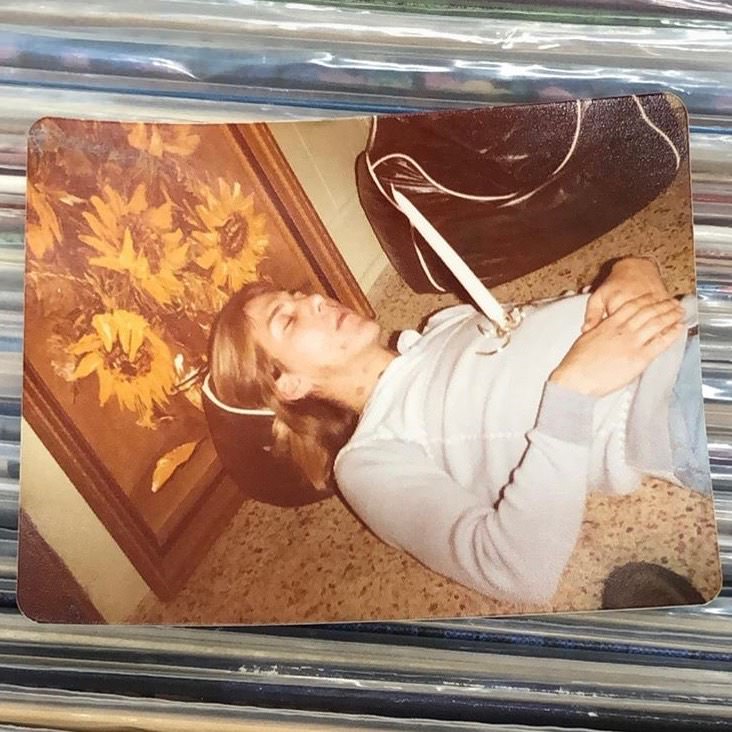 #75 Found a photo of sleeping person, in a ‘Shades of Deep Purple’ LP