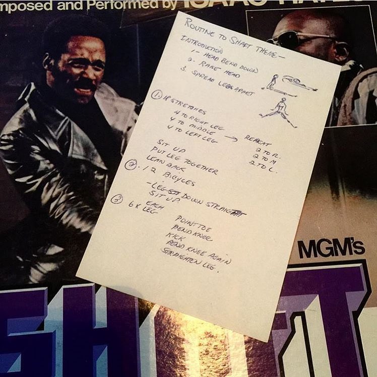#25 Found some dance routines inside a copy of the Shaft soundtrack.