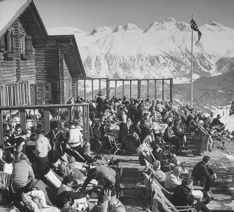 #10 Zuber Cabin in snow-covered winter-resort village.