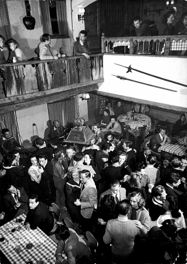 #17 Locals and tourists spending an evening of dancing and drinking at the Chesa Veglia in fashionable winter resort.