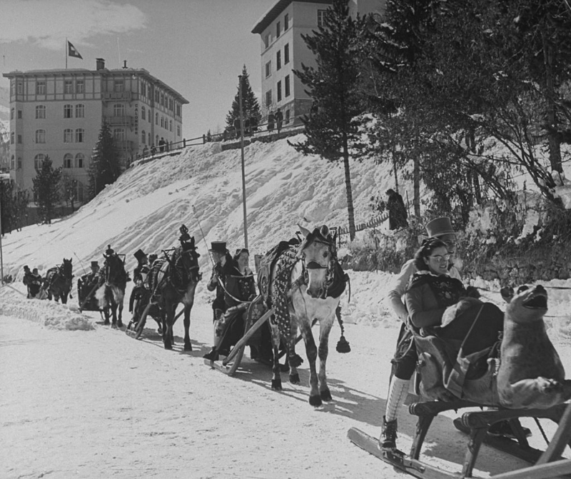 #8 Snow-covered winter-resort village (St. Moritz) excellent to symbolize this aspect of the country.
