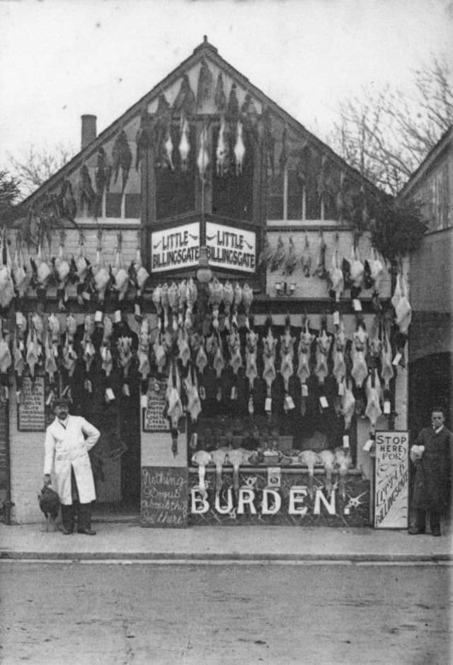 Butchers Shops Of Victorian Era: Photos Show Slaughtered Animals Hung Outside The Shops Weird