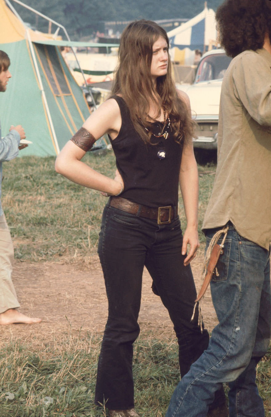 #5 Young Woman Member Of The White Panthers, At The Woodstock Music Festival