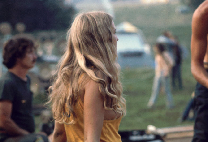 #14 Profile View Of A Young Woman As She Watches A Performance On The ‘free Stage’ At The Woodstock Music And Arts Fair