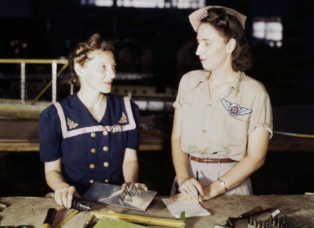 #175 Pearl Harbor widows have gone into war work to carry on the fight with a personal vengeance, in Corpus Christi, Texas.