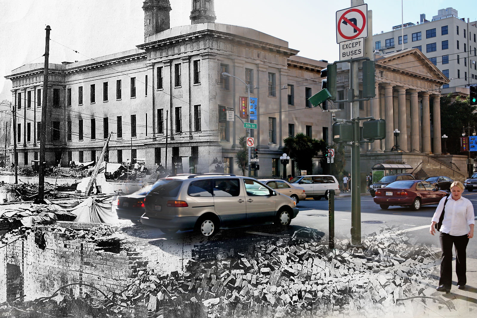 Rubble at the Mint.