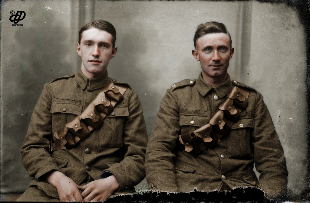 Stunning Colorized Photos Of British Soldiers Who Fought In The Battle Of The Somme Colorization
